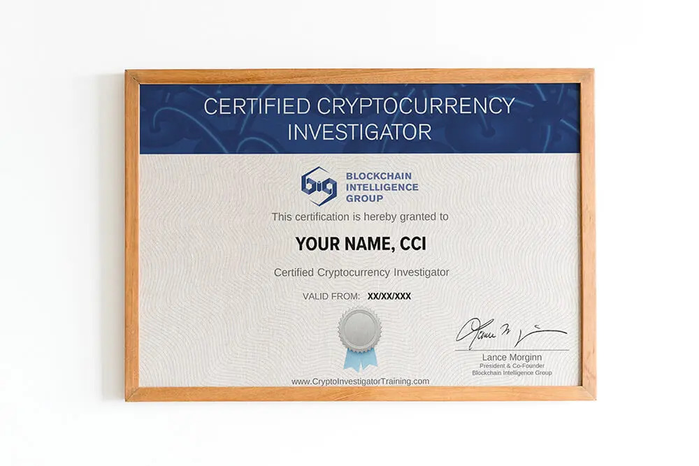 Certified Cryptocurrency Certificate